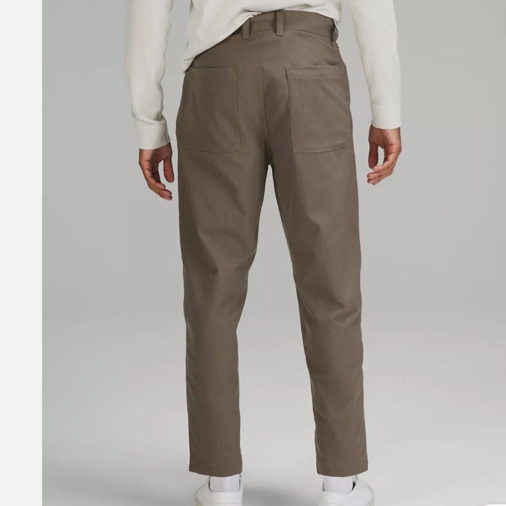 lululemon athletica Men's Taupe Straight-Leg Pants